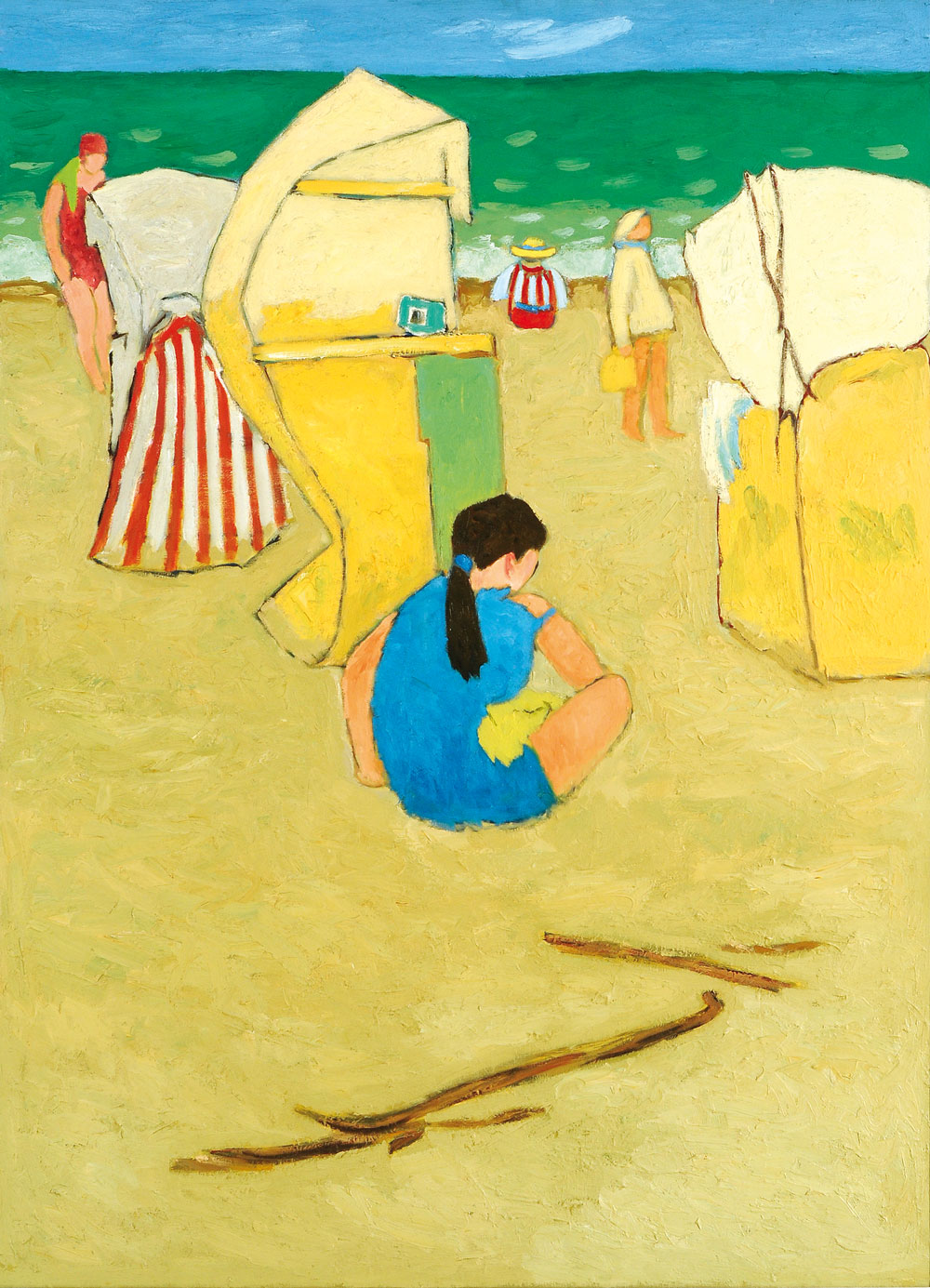 Werner Rohland, Strandkörbe in Blankenberge, 1956-69